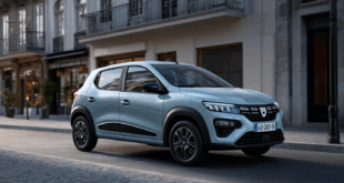 Le nouveau dacia spring en bleu Seafoam.