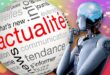 Robot regardant l'actualité