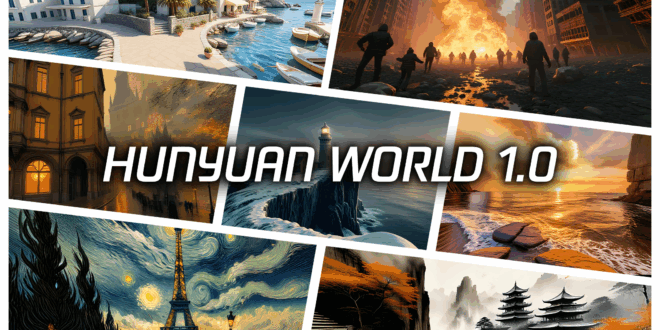 Tencent Hunyuan3D World Model 1.0 - image en une