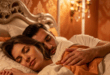 femme dormant avec un homme