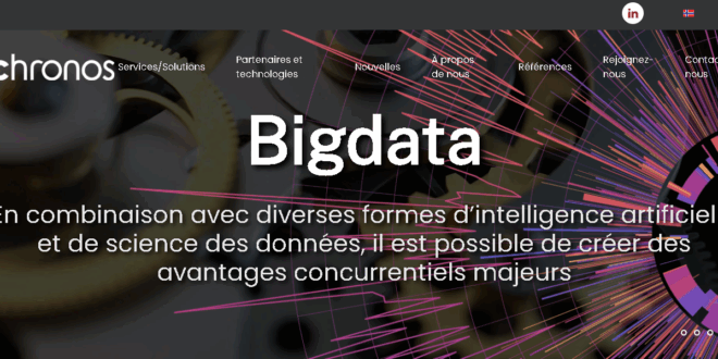 chronos, page d'accueil