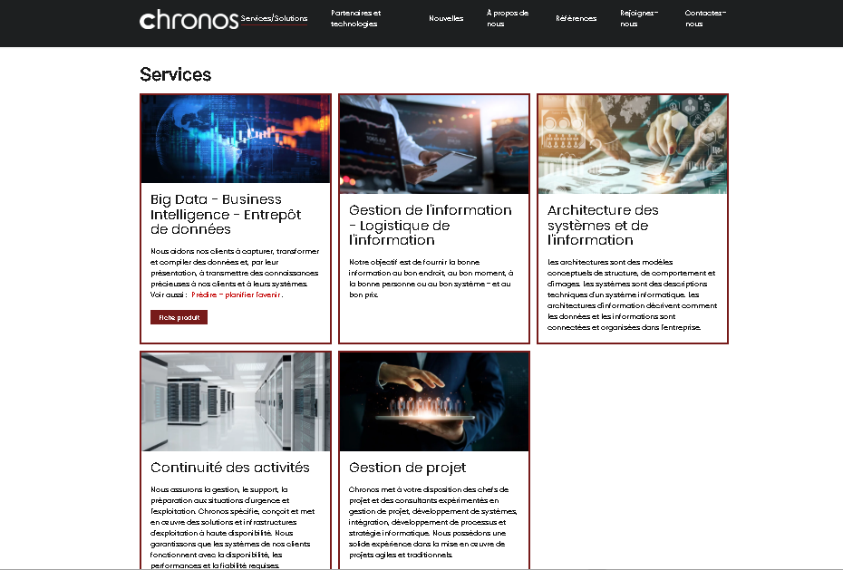 chronos, services