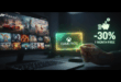 une main tenant une carte digitale avec le logo Xbox
