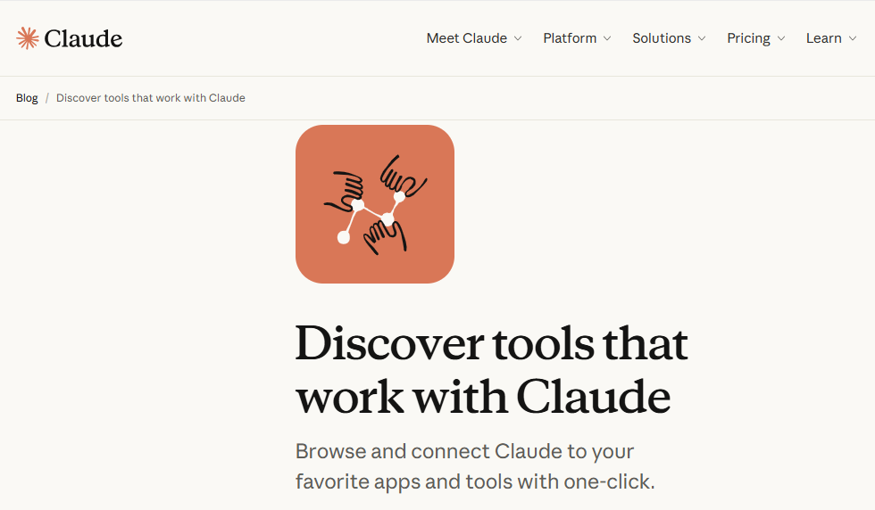 Claude Tool Directory - page d'accueil