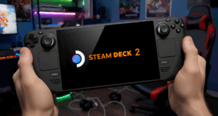 Steam Deck 2 dans la main d'un gamer
