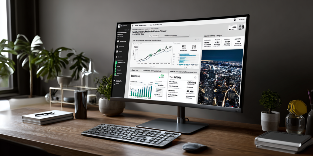 Tableau de bord marketing centralisé affichant campagnes, leads et KPI sur un écran unique, illustrant la centralisation des actions marketing.