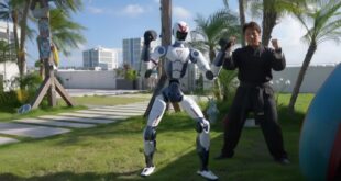Unitree robot R1 et Jackie Chan