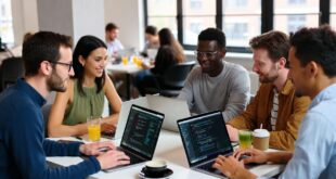 Des collègues qui font du coding