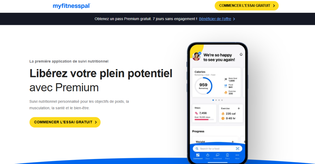 MyFitnesspal - offre premium