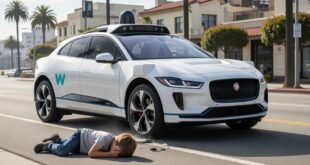 un robotaxi waymo percute un enfant