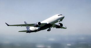 un avion en plein vol