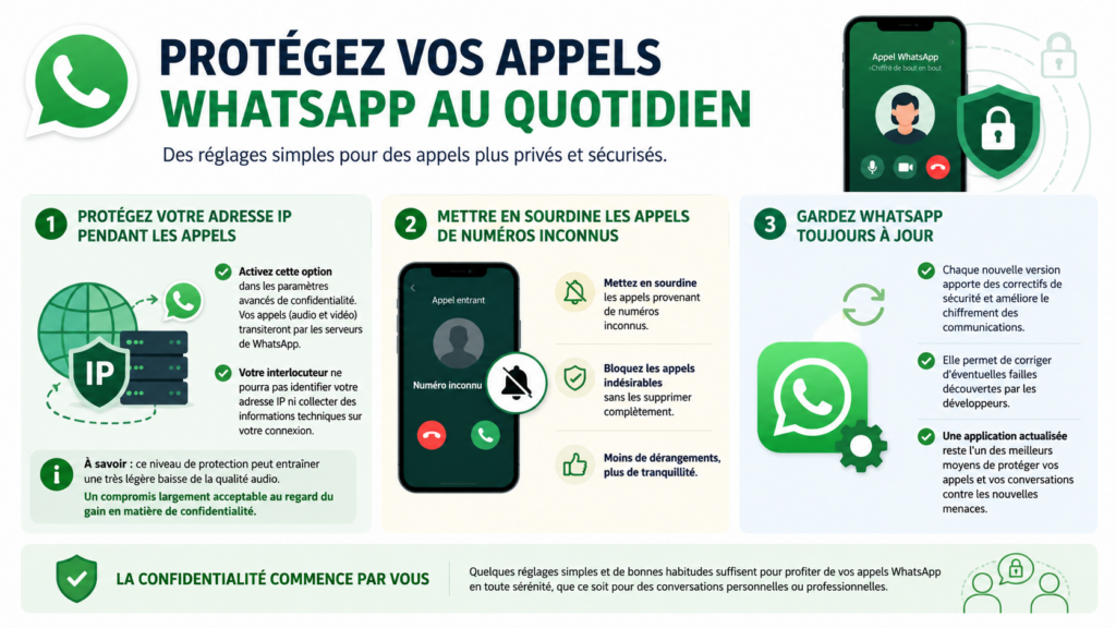 Un réglage WhatsApp passe par les appels.