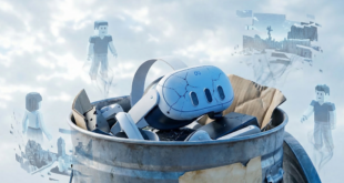 Meta Quest VR et horizon worlds dans une poubelle