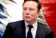 Elon Musk devant un drapeau français