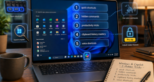 Image d'un ordinateur avec Microsoft Copilot