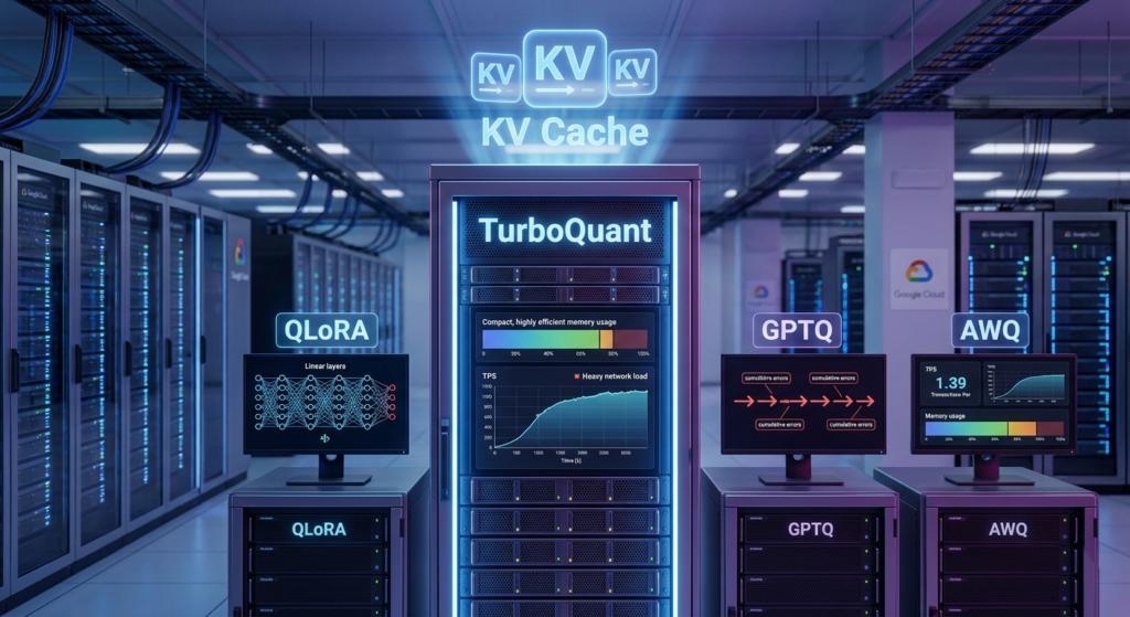 Image représentant la comparaison de TurboQuant à d'autres outils