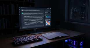 Image illustrant une interface d'IA sur un ordinateur