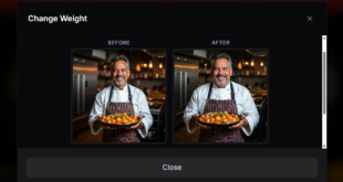 L'interface Change Weight d'Artspace