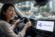 Qwen Alibaba intégrée au véhicule conduit par une femme