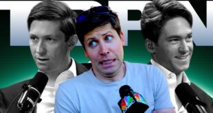 PDG d'OpenAI au milieu des fondateurs de TBPN