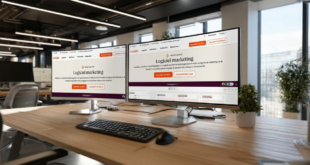 Espace de travail avec plusieurs écrans affichant CRM et données marketing en temps réel