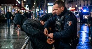 arrestation d'un homme par la police
