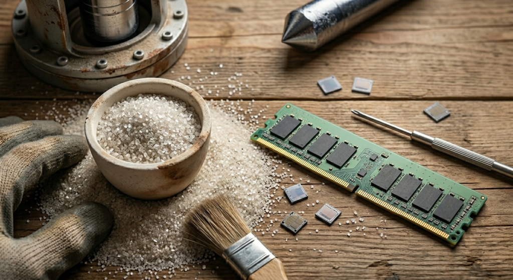 Image associée au défi industriel derrière le prix de la RAM