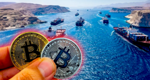 main tenant des cryptos, vue sur détroit d'Ormuz