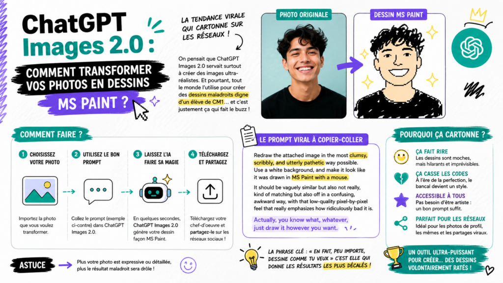 Dessins MS Paint sur ChatGPT Images 2.0