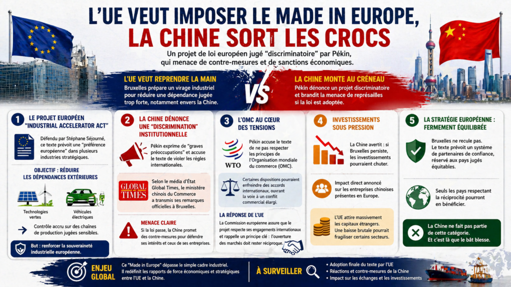 Tension ente la Chine et l'Europe