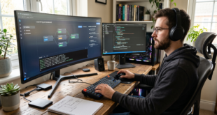 Image d'un développeur qui travaille avec un agent IA