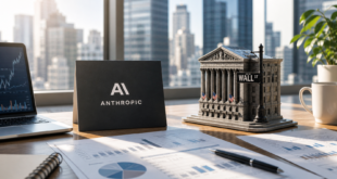 Anthropic et miniature du wall street