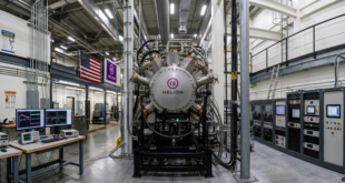 Image illustrant l'intérieur d'une usine Helion Energy