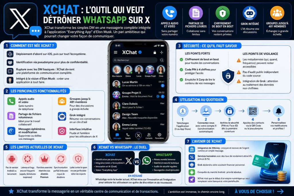 N'hésitez pas à vous servir de la messagerie XChat.