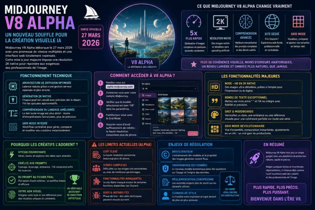 Vous pouvez vous attendre à beaucoup de choses pour Midjourney V8 Alpha.