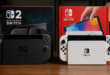 Image avec une Nintendo Switch 2 et une Nintendo Switch OLED