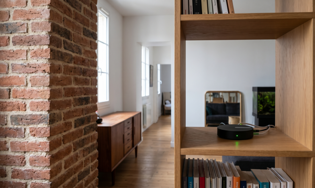 Une box Wi-Fi mal placée