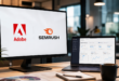 Adobe et Semrush réunis dans un environnement de travail SEO et analytics piloté par l’IA.