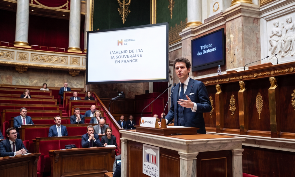 image illustrant Arthur Mensch à l'assemblée nationale
