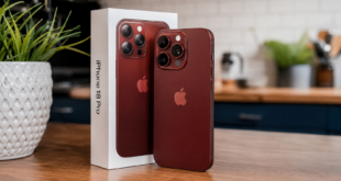 image illustrant l'iPhone 18 Pro Deep Red