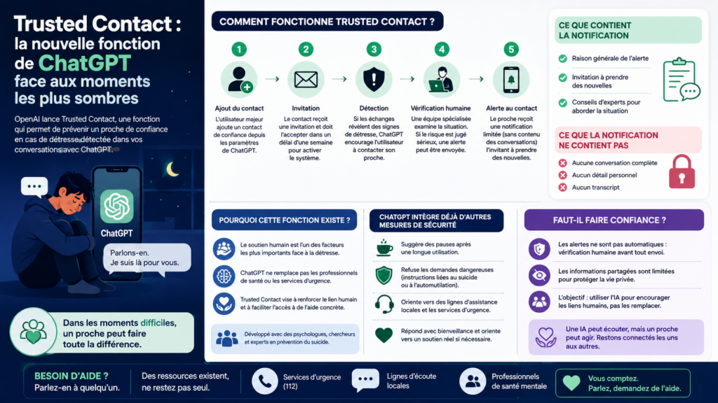 La nouvelle Trusted Contact dans ChatGPT