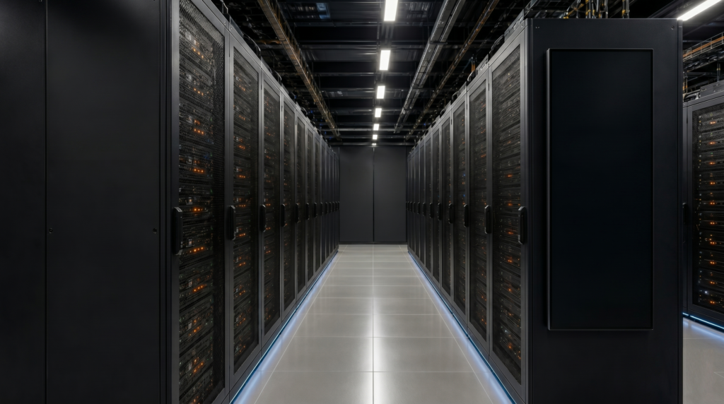 Image représentant l'intérieur d'un data center