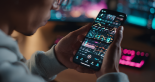 POV d'un jeune homme qui utilise son smartphone pour configurer la musique à mettre pour ces contenus