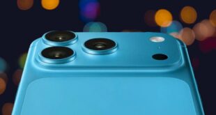 iPhone bleu pour illustrer l'iPhone 18 dont le prix sera cher