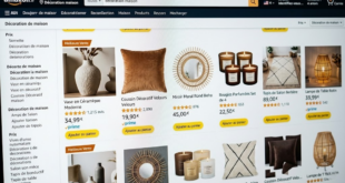 Interface articles sur Amazon