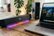enceinte Sound Blaster Katana V2X à côté de PC