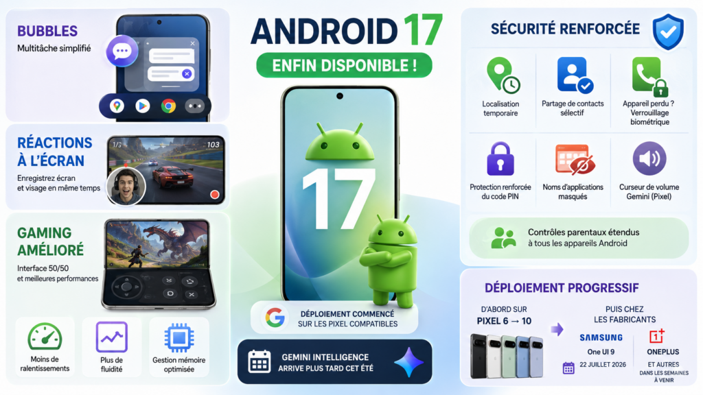 Android 17 est (enfin) là… mais Google garde le meilleur pour plus tard