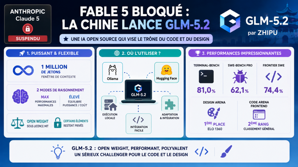 Fable 5 bloqué  : la Chine lance GLM-5.2, une solution open source