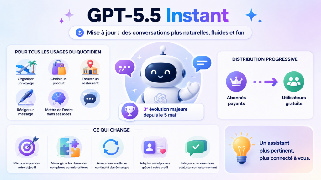 OpenAI met à jour GPT-5.5 Instant : voici qu’est-ce que ça change