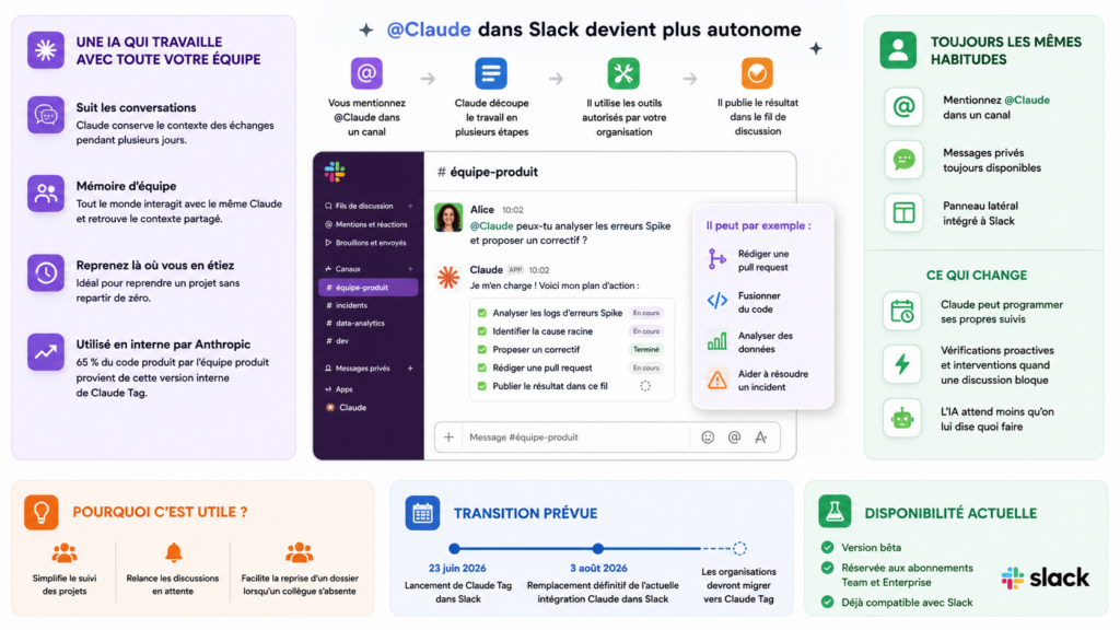 Infographie concernant Claude Tag